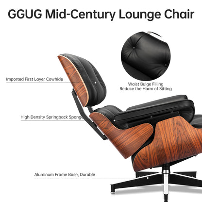 Luxurious Genuine Leather Recliner Chair