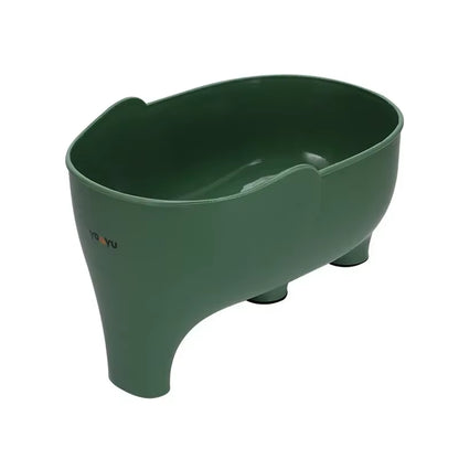 Elephant Drain Basket Multi-Purpose Kitchen Storage Drain Basket Household Fruit and Vegetable Basket Plastic Drain Basket