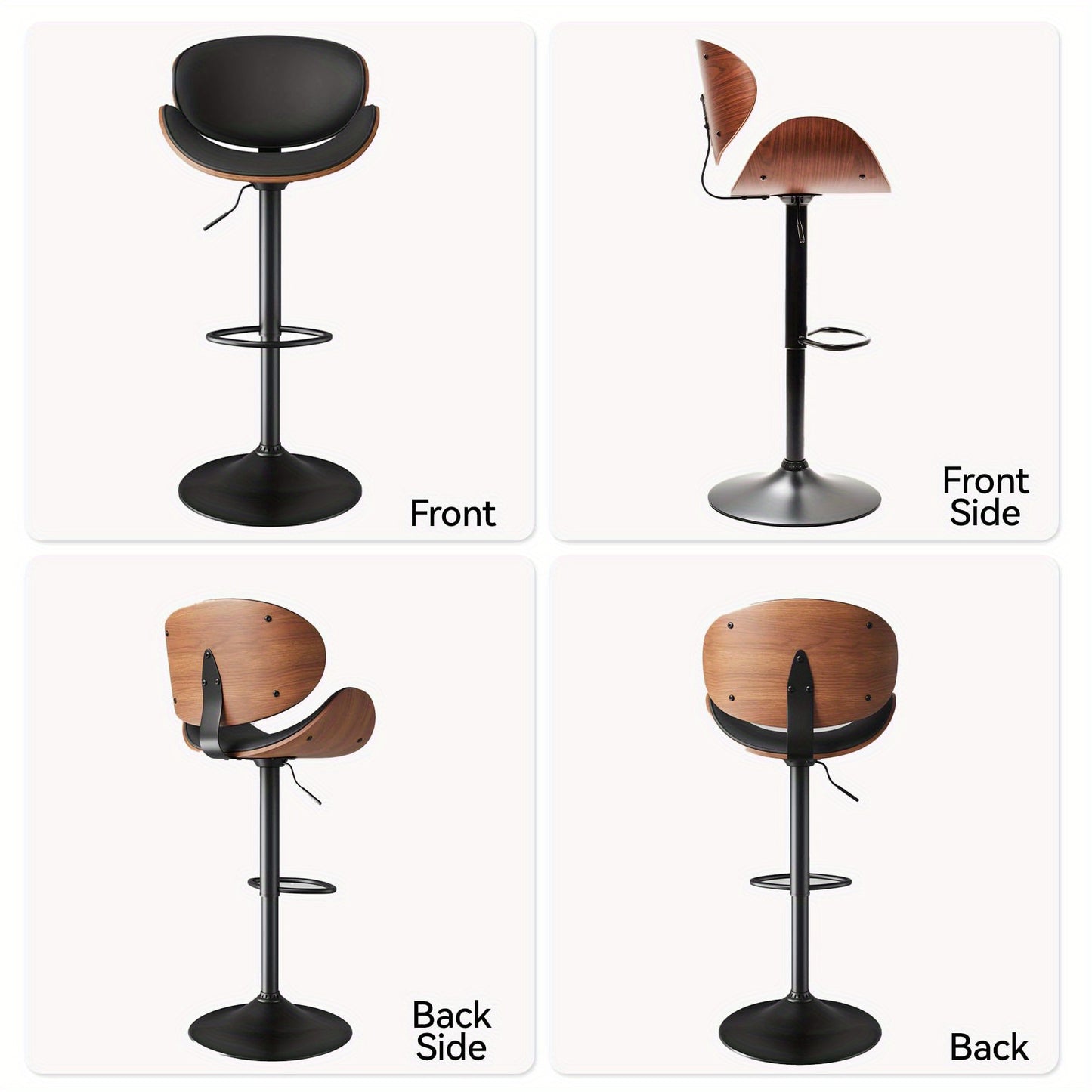 Set of 3 Swivel Bar Stools