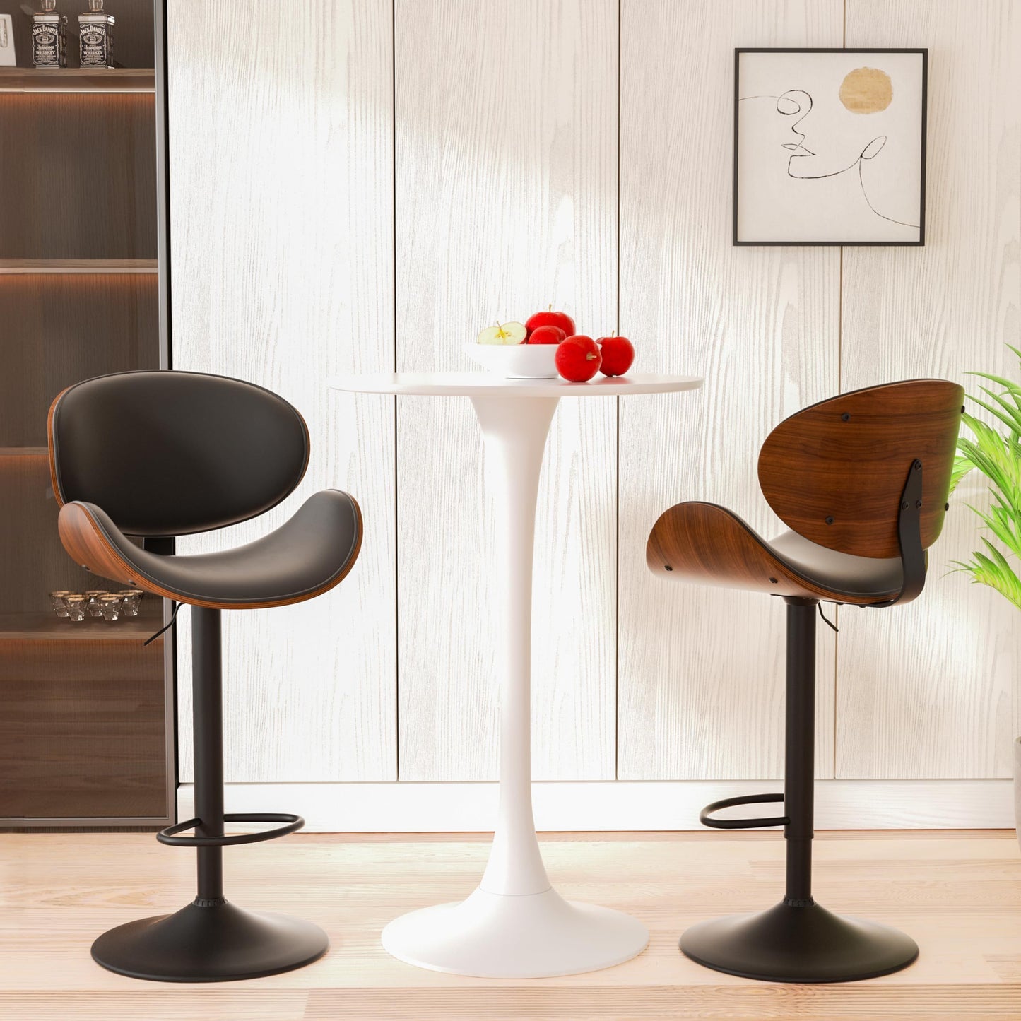 Set of 3 Swivel Bar Stools