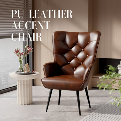 Vintage-Inspired Velvet Accent Chair