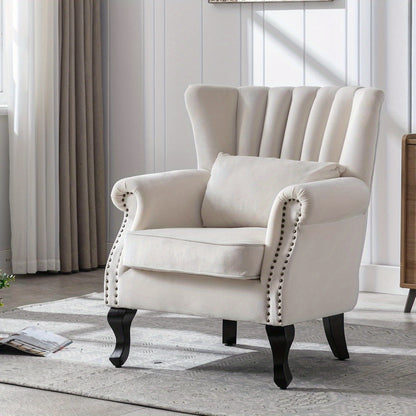 Modern Luxurious and Comfortable Velvet Single Sofa Chair