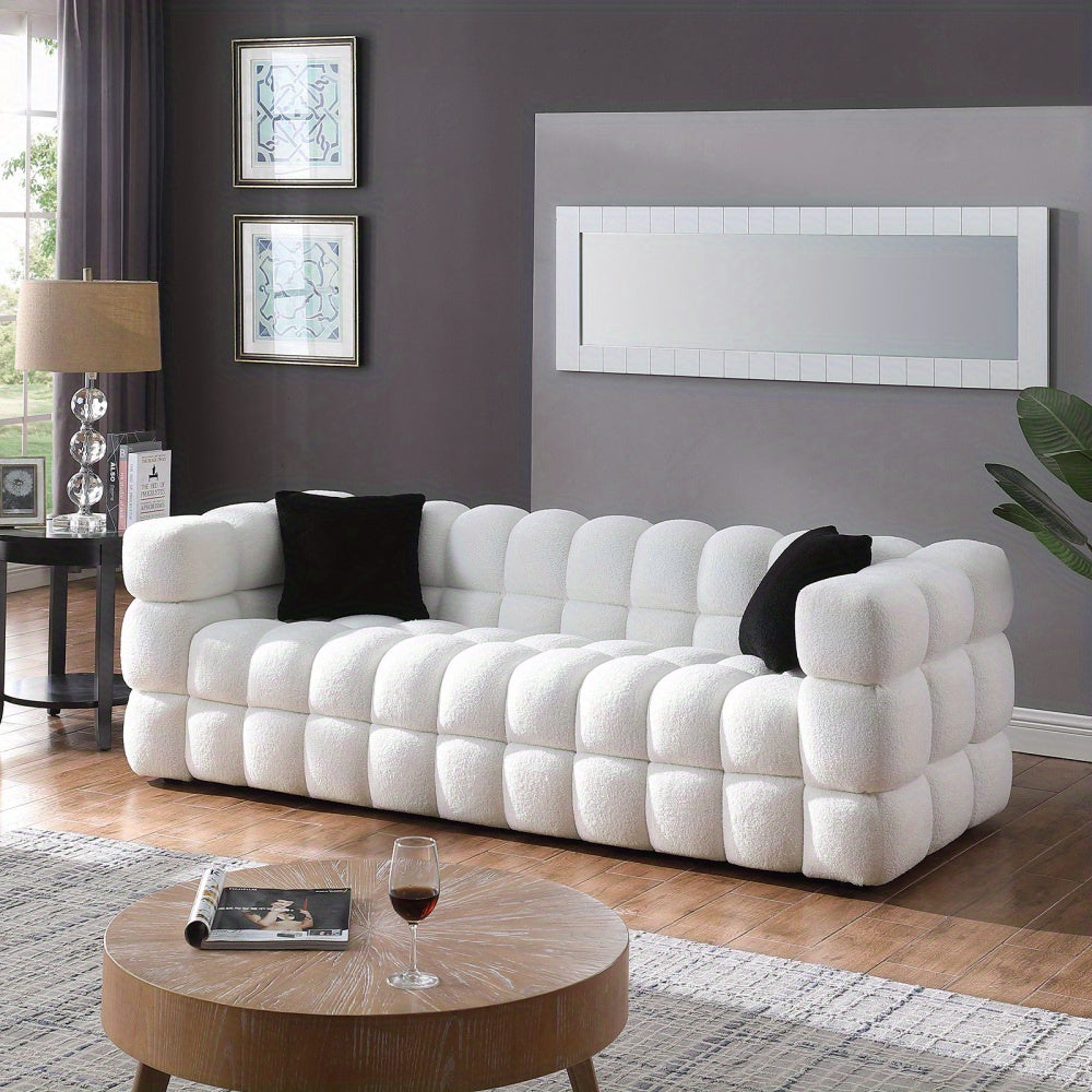 🎄Christmas Deal🎄62"/ 84" Boucle Marshmallow Sofa