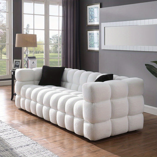 🎄Christmas Deal🎄62"/ 84" Boucle Marshmallow Sofa