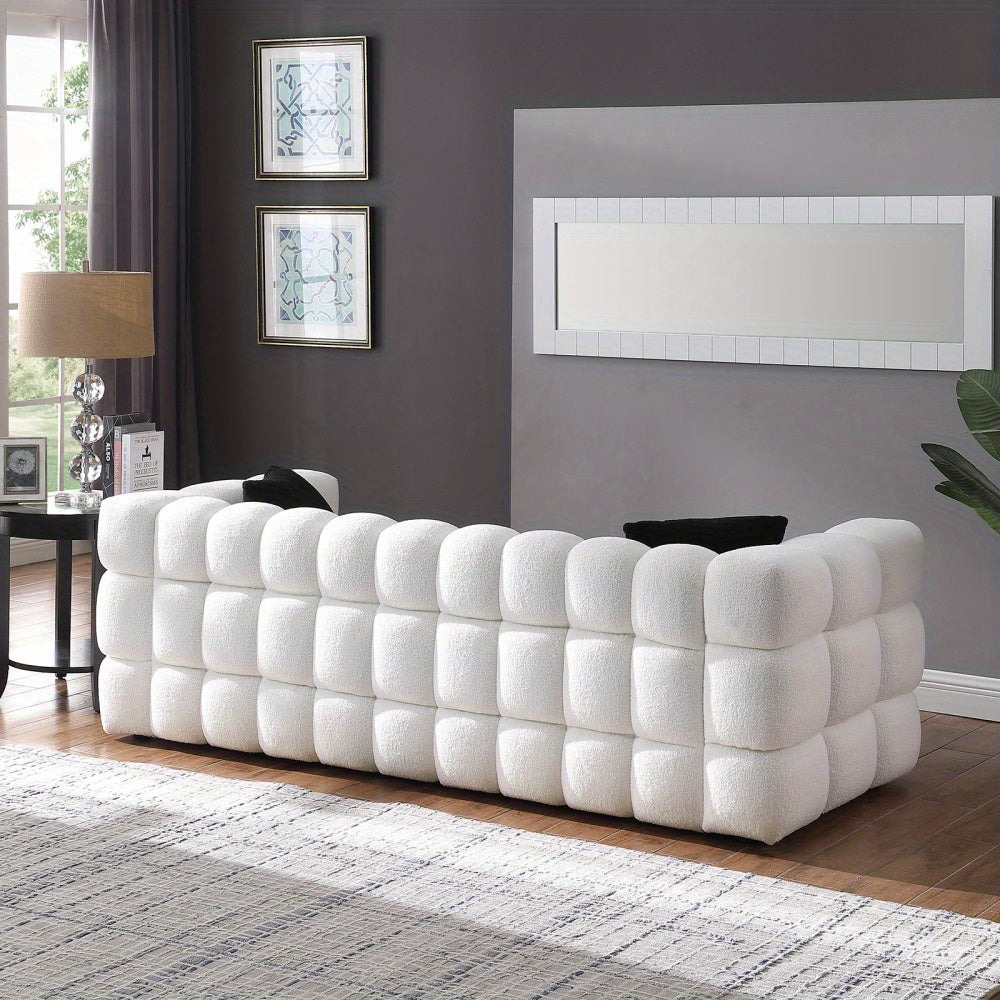 🎄Christmas Deal🎄62"/ 84" Boucle Marshmallow Sofa