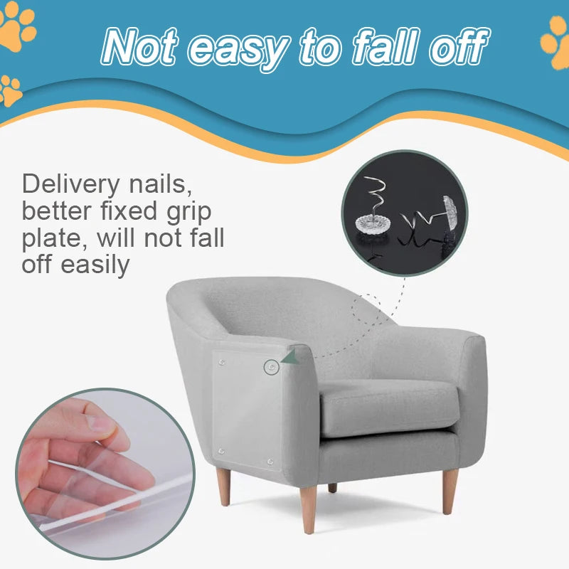 2/4PCS Cat Furniture Protectors Sofa Cat Scratch Protection Paw Pads Scraper Training Tape Cat Scratch Protector Sofa Protection