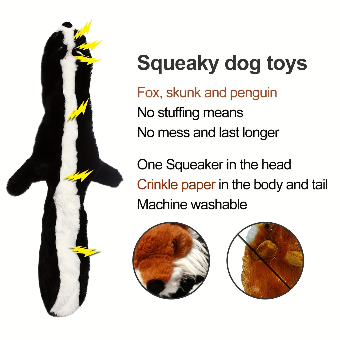 DURABLE PLUSH DOG TOYS