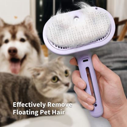 LIVEKEY Cat Steam Brush - Steamy Pet Brush Grooming Tool For Shedding And Cleaning - Best Cat Hair Brush With Water Multifunctional Steamy Cat Pet Brush Dog Massager Brushes