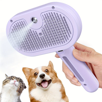 LIVEKEY Cat Steam Brush - Steamy Pet Brush Grooming Tool For Shedding And Cleaning - Best Cat Hair Brush With Water Multifunctional Steamy Cat Pet Brush Dog Massager Brushes