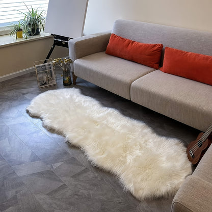 1pc Plush Sheepskin Carpet