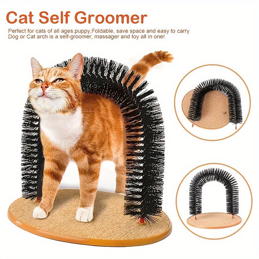 Grooming Brushes And Tickle Toys That Cats Can't Resist - Cat Arch Self Groomer: Pamper Your Cat With Massages And Grooming Brushes!