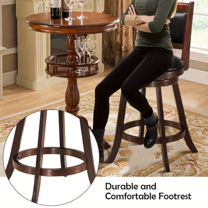 2pcs Bar Stools, 360 Degree Swivel