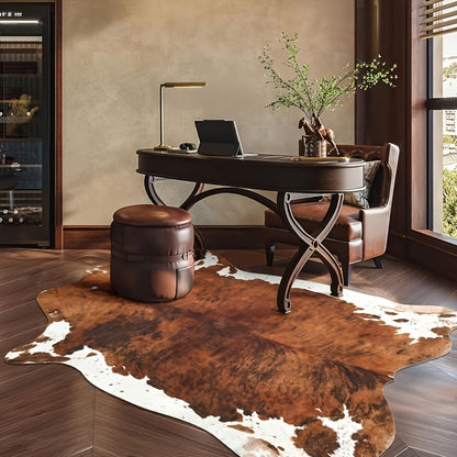 Luxurious Faux Cashmere & Suede Area Rug